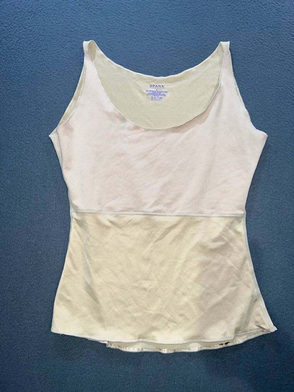 Spanx By Sara Blakely Women's Top Body Shapewear Slim Cami Beige L A010789